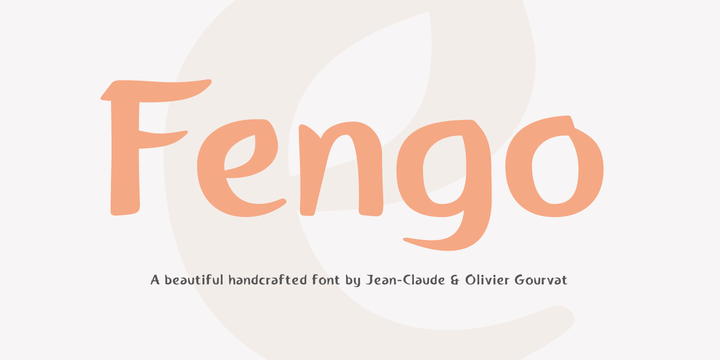Пример шрифта Fengo #1